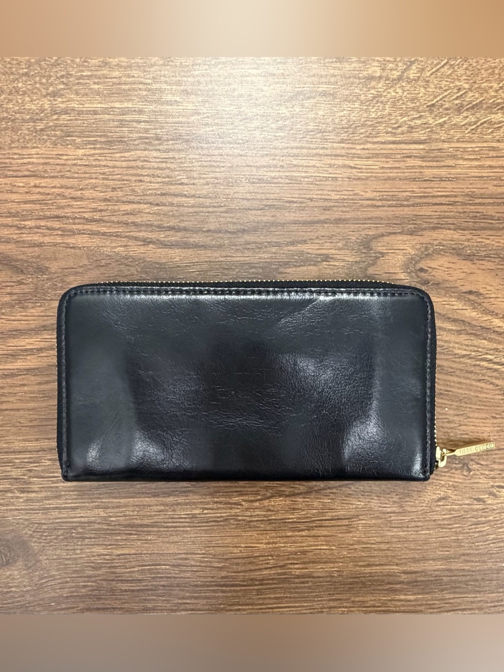 Tory Burch Black Leather Zip Wallet - Picture 2 of 5